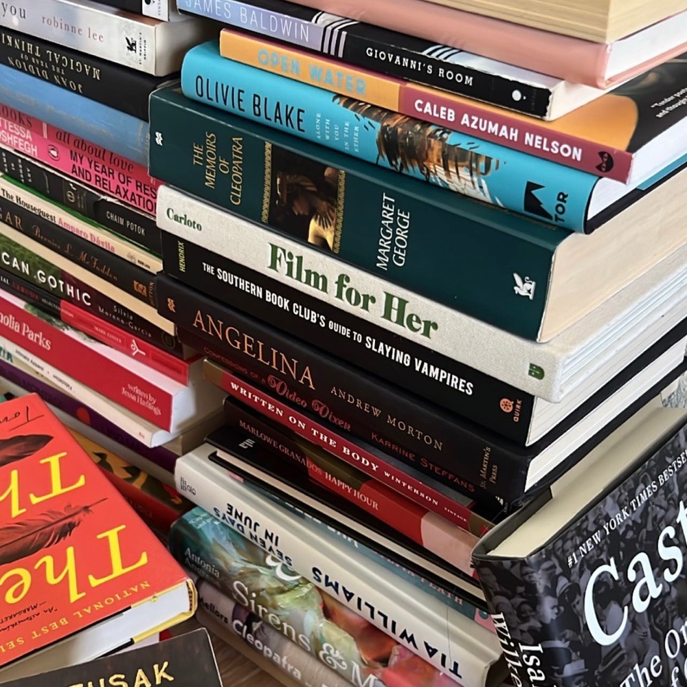 Selling books!
